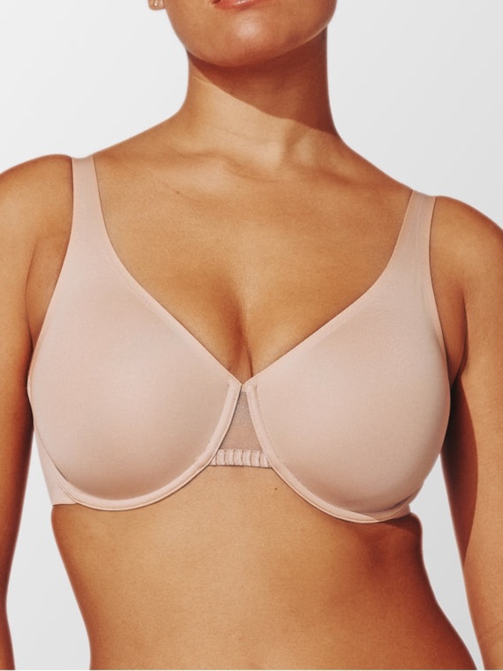 Thirdlove Unlined Minimizer Bra in Taupe Women’s Size 38F